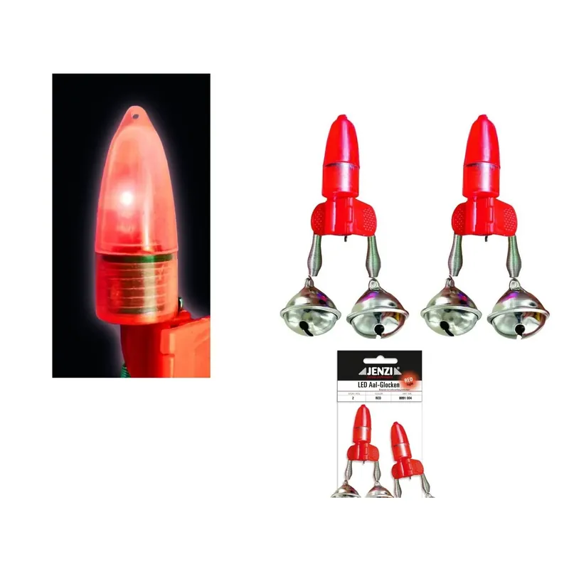 Jenzi Aal LED Aalglocke Rot 2 Stück-