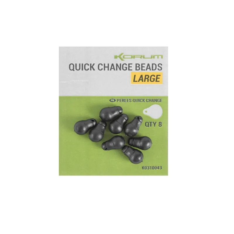 Korum Quick Change Beads Gr. Large 8 Stück-