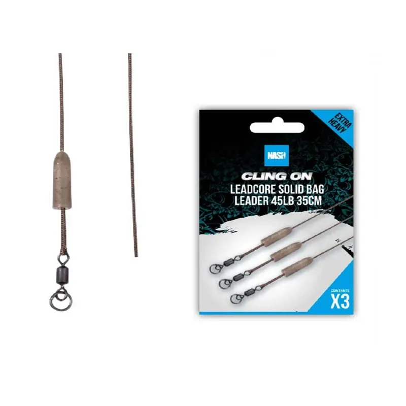 Nash Cling On Leadcore Solid Bag Leader 35cm-