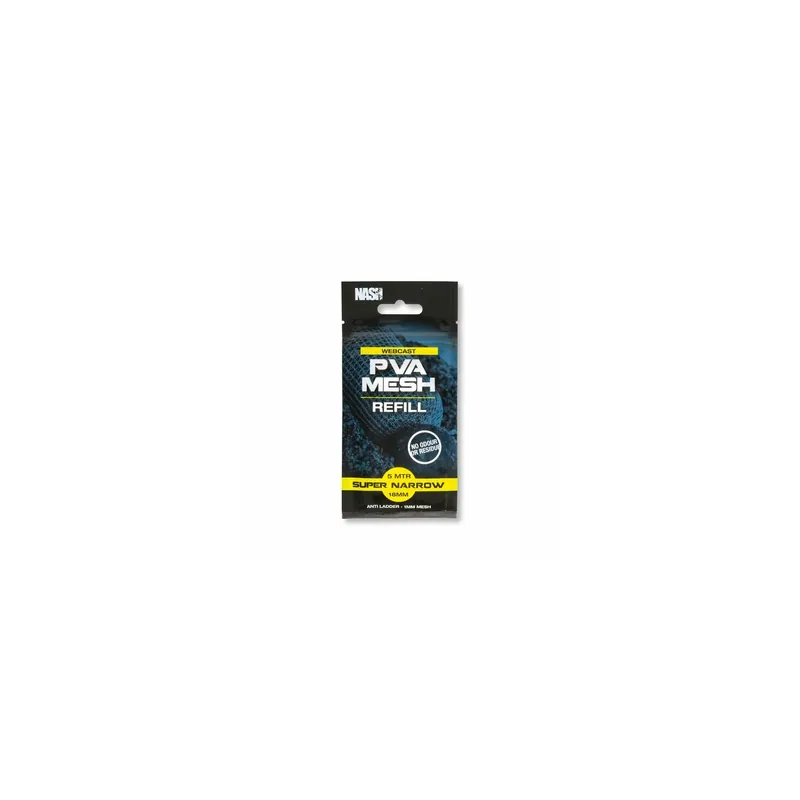 Nash Webcast PVA Refill Super Narrow 18 mm 5 Meter-