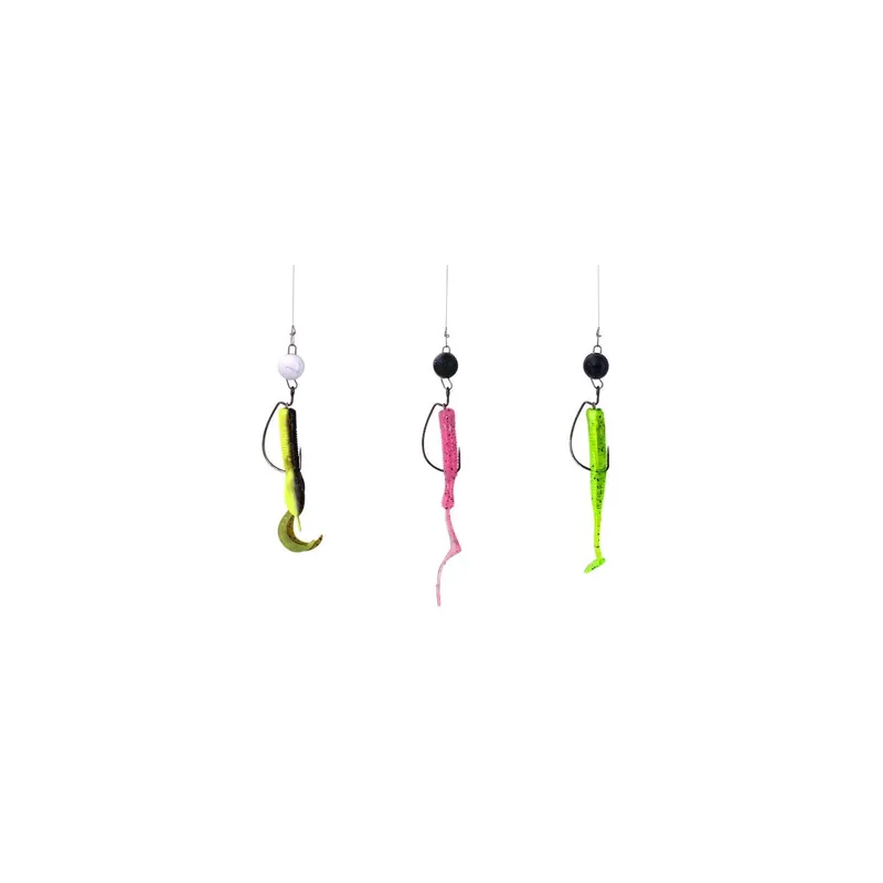 Spro Freestyle RIGGED BOTTOM JIG-BLACK 10G Gr. 1