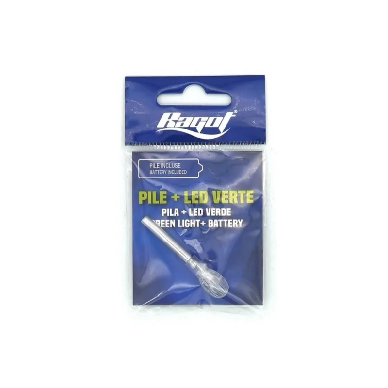 Ragot Pile + LED Verte-