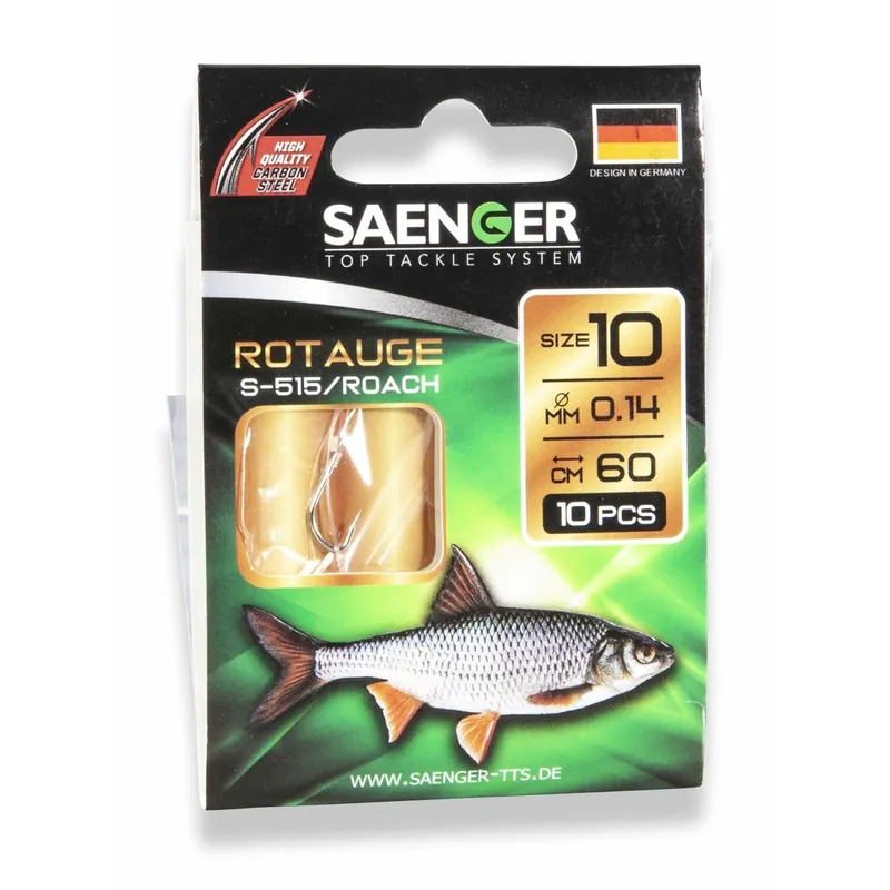 Saenger Rotaugenhaken S-515 60cm-Gr. 10 0,14 mm