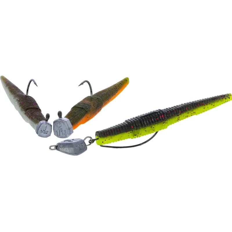 Westin NED WORM SLIM 5,5 cm 3 Stück-Clear Water