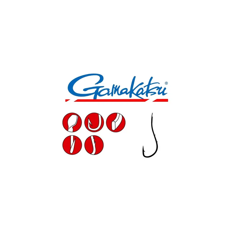 Gamakatsu lose Wurmhaken mit Plättchen Nickel LS-3120N-Gr.1
