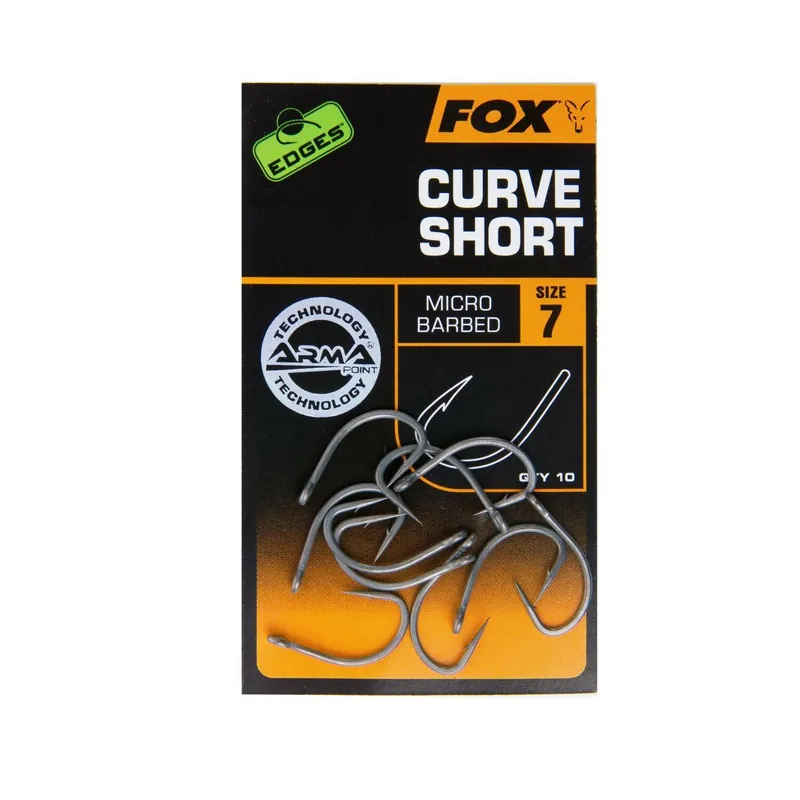 Fox Edges Armapoint Curve Shank Short Hooks-Gr. 2