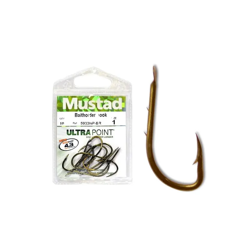 Mustad Haken Ultrapoint Baitholder 5933NP BR Gr. 8-