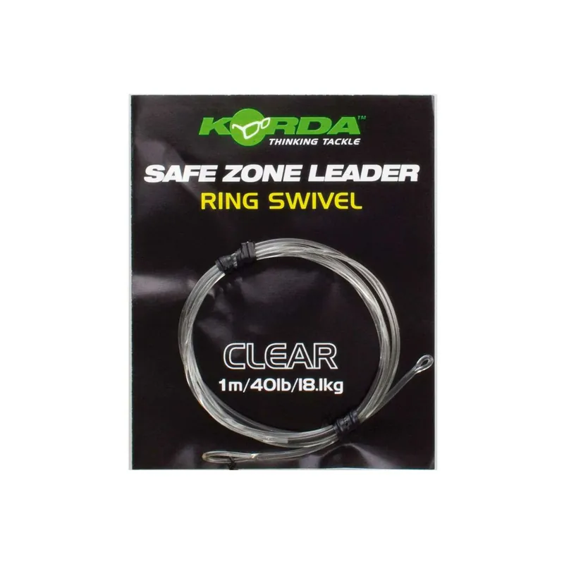 Korda Dark Matter Ring Swivel Leader - Clear-