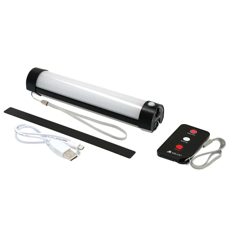 Mikado Lampe Zelt Lampe 100 Lumen mit Fernbedienung und USB-