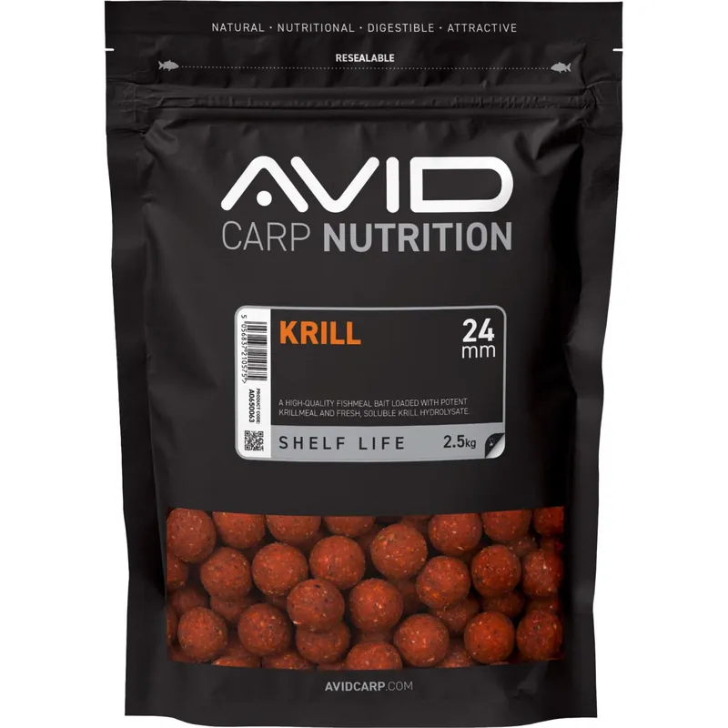 Avid Krill Boilies-Avid Krill Boilies - 15mm (1kg)