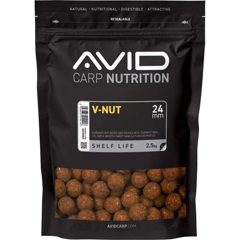 Avid V-Nut Boilies-Avid V-Nut Boilies - 15mm (1kg)
