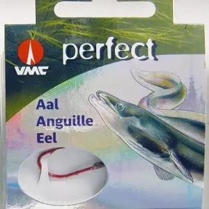 VMC Perfect Aal rot Haken Aalhaken Eel Hook Aalangeln Aalfischen Wurmhaken