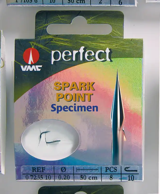 VMC Angelhaken Spezialhaken Specimen Haken Spark Point Forelle Döbel Avon