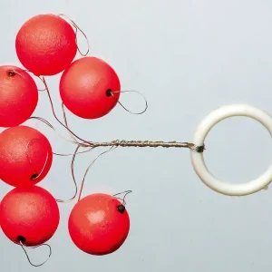 Iron Trout Leuchtpilot rund / rot Fixpiloten Forellen-Teig Bait Pilot-Kugeln