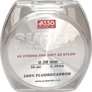 ASSO Super Fluorocarbon 50m Vorfachschnur div.Stärken sehr hohe Tragkraft