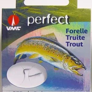 VMC Perfect Forelle gebundene Sbirolinohaken 200cm Vorfach Forellenhaken BAIT