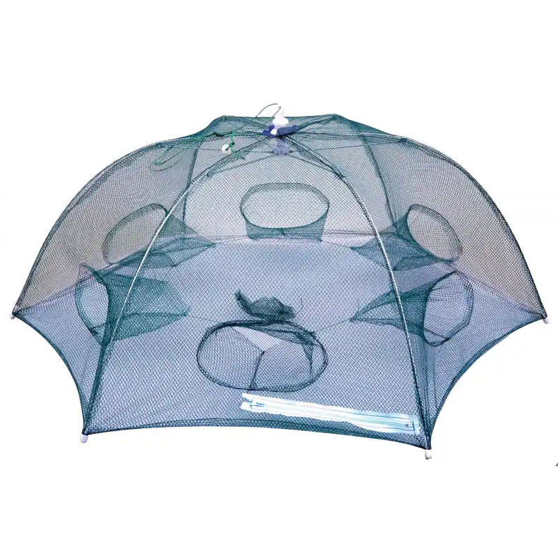 Krebsfalle Reuse Köderfischreuse Fladen Trap Umbrella Krebsreuse