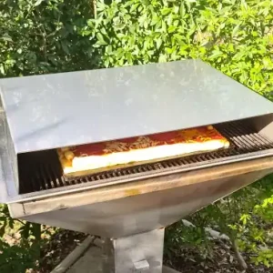 SMOKI Zubehör 9537 Pizzahaube aus Edelstahl für Grill SMOKI S4060