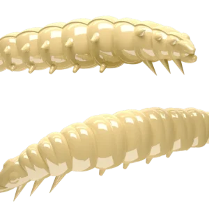 LIBRA LURES Flex Worm Junior 65mm Aroma Käse / Knoblauch Gummiköder Forellenköder Softbait