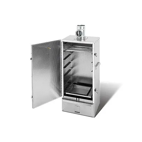 SMOKI - Räuchertechnik Isolierter Räucherofen 85x39x33cm aus Geprägtem Edelstahl
