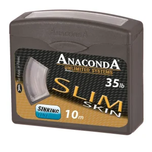 Anaconda Slim Skin 10m Vorfach-Schnur Karpfenvorfach 25lb oder 35lb