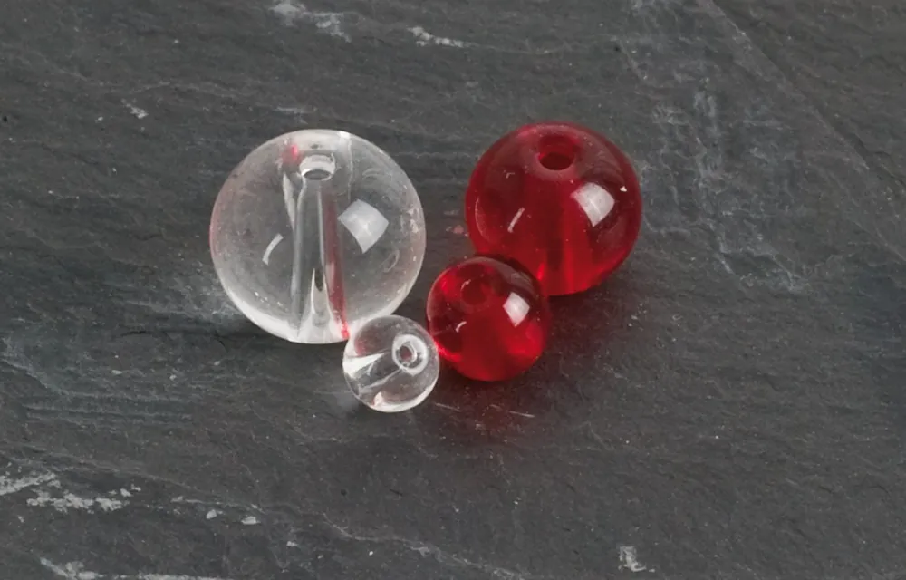 15 Glasperlen Iron Claw 8mm Texas- Carolina-Rig Offset Dropshot Bullet