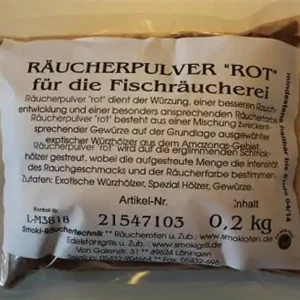 SMOKI - Gewürzräucherpulver rot Fisch für Räucherofen, 200gr. - Art.Nr.064