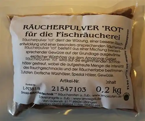 SMOKI - Gewürzräucherpulver rot Fisch für Räucherofen, 200gr. - Art.Nr.064