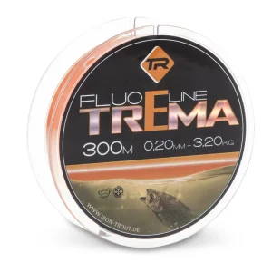 Iron Trout Forellenschnur Schnur monofil Fluo Line Trema Fluo Orange 300m