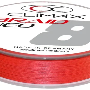 Climax iBraid Neo red Angelschnur geflochten 3000m div Stärken Made in Germany