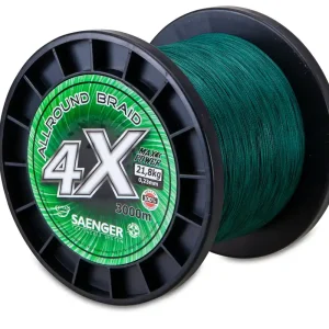 SAENGER 4 X Allround Braid 3000m 0,35mm/30,7kg geflochtene Schnur Großspule