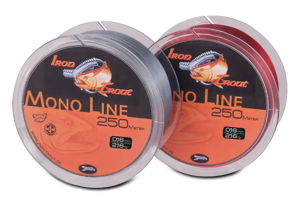 Iron Trout Forellenschnur Schnur monofil Line Trema Grey / Grau 250m