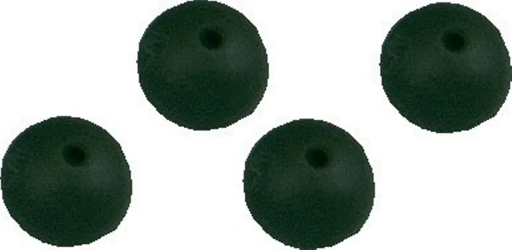 Iron Trout Gummiperle Gummiperlen Gummi Perle Perlen Knotenschutz schwarz