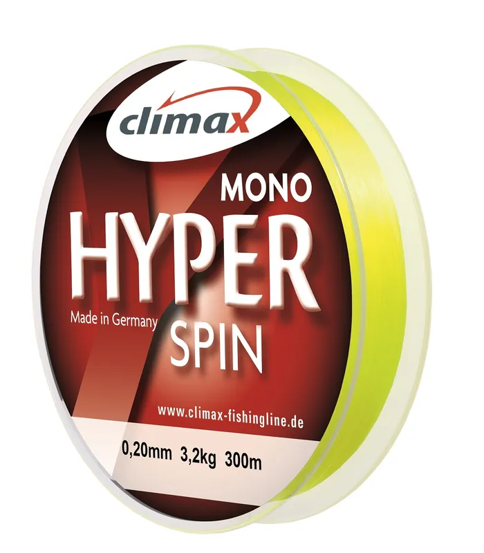 Monofile Angelschnur Climax Hyper Spin div. Stärken Schnur 3000m Großspule Angel