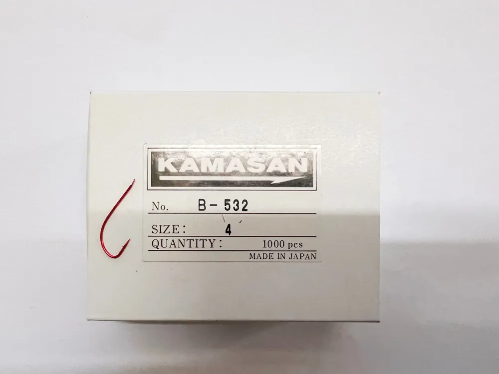 1000 Stk Kamasan B532 B-532 Made in Japan Stipphaken Plättchen-Haken