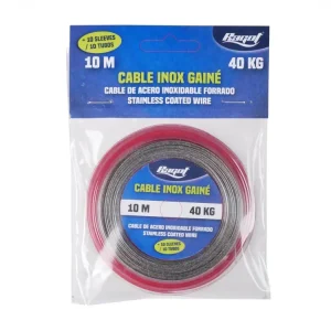 Vorfach aus Edelstahl + 10 Klemmhülsen Ragot Stainless Stell Wire