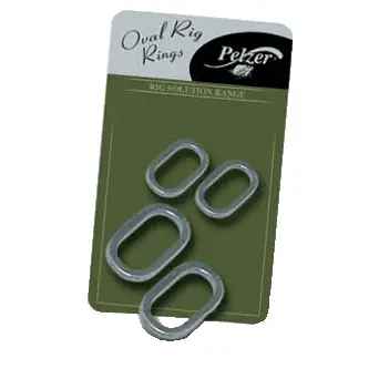 Pelzer Oval Rig Rings 6.0mm 20 Stk Karpfenzubehör D-Rig Karpfenangeln Rig Haken