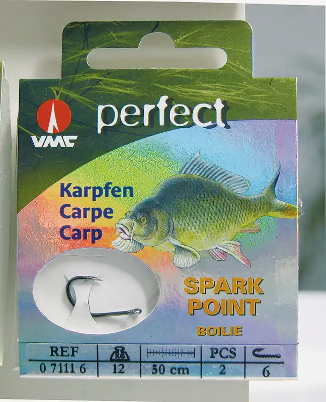 VMC Perfect gebundene Karpfen Boilie Haken mit Haar Karpfenhaken Boiliehaken