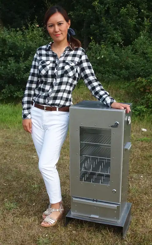 SMOKI - Räuchertechnik Räucherofen 85x39x33cm Smoki mit Scheibe FAL 8512