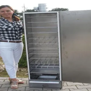 SMOKI - ISOLIERTER Räucherofen 150x39x33cm aus aluminiertem Stahl