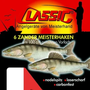 Paladin gebundene Zander-Haken Boilie 50cm mit Haar gebundene Haken Angel-haken