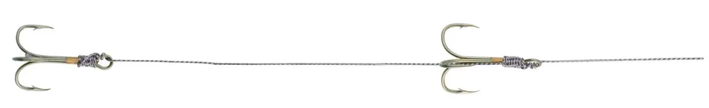 Uni-Cat Waller Wels Waller-vorfach Rig 2 Drillinge 4/0 ohne U-Pose & Rassel