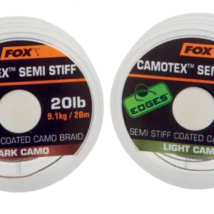 Fox Camotex Semi Stiff 20m Light Camo Vorfach-material Karpfen-vorfach-material