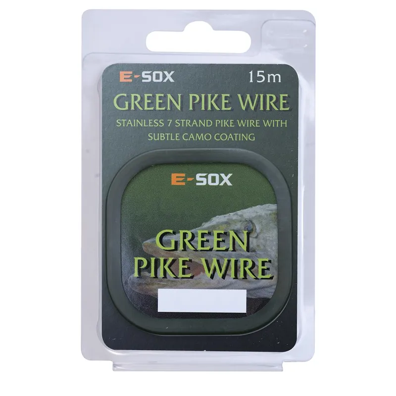 Drennan Green Pike Wire Hechtvorfach Stahlvorfach Stahlgeflecht Nylonummantelt