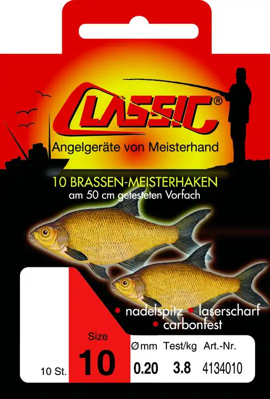 Paladin Brassenhaken Brassen 50cm rot gebunden Haken Stipphaken Kopfrute Stippen
