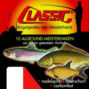 Paladin gebundene Allroundhaken Allround 50cm rot gebunden Haken Angelhaken