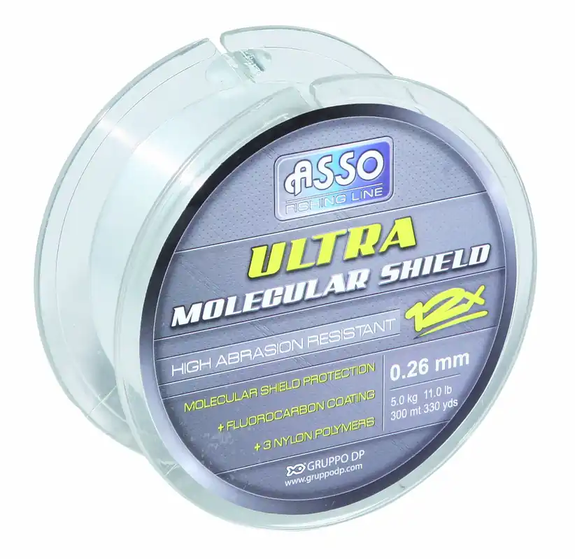 ASSO Ultra Molecular Shield monofile Schnur 300m div.Stärken sehr hohe Tragkraft