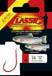 Power 8 Stk Paladin Spiral Teig Spiralhaken Forellenhaken 200cm Vorfachlänge Bait
