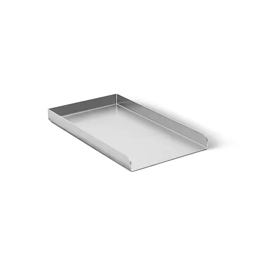 SMOKI Zubehör 9524 SMOKI Plancha Grillplatte- aus 4mm massivem Edelstahl 27,5x33x3,5 cm