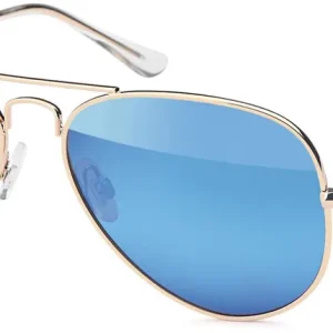 Gil Polarisationsbrille Pilotenbrille goldenes Gestell Pol-Brille Polarisation